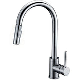 Signature 16 7/8 Inch Single Hole Pull-Down Kitchen Faucet Dakota Sinks