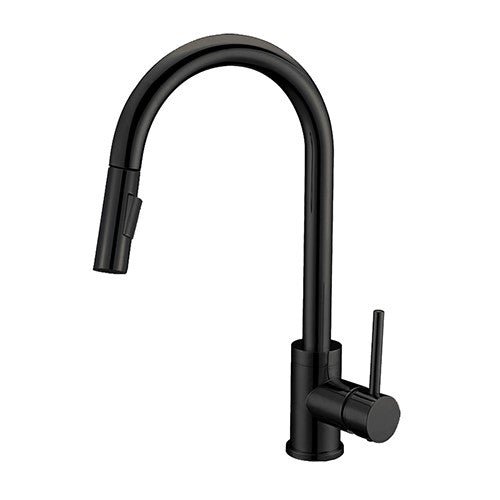 Signature 16 7/8 Inch Single Hole Pull-Down Kitchen Faucet Dakota Sinks