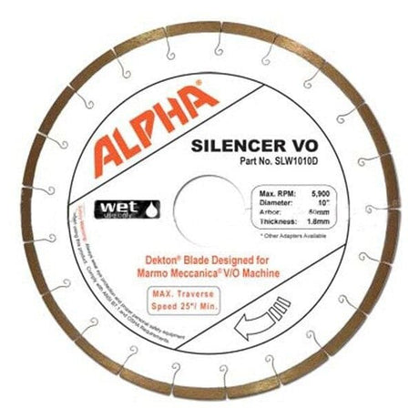 Silencer VO SLW107EG Alpha Tools 10" 1.8mm - Granite/Quartz Surfaces