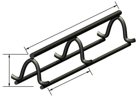 Slab Bolster Upper-Plain (Box of 100LF) OCM