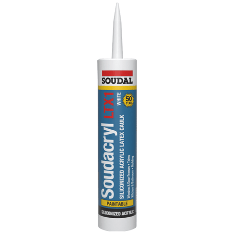 Soudacryl LTX1 - Case of 12 143677 Soudal White