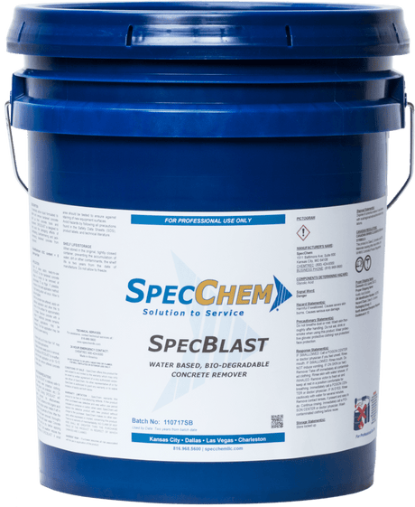SpecBlast Water-based, Bio-degradable Concrete Remover SpecChem