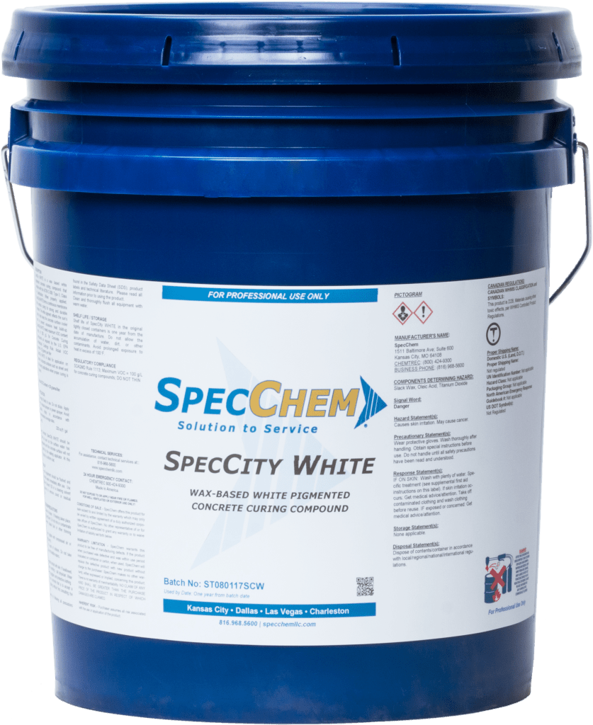 SpecCity White Concrete Curing Compound - SpecChem