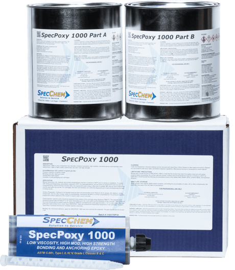 Specpoxy 1000 Astm 881 Compliant Hi-Mod Low Viscosity Epoxy Bonding Adhesive SpecChem