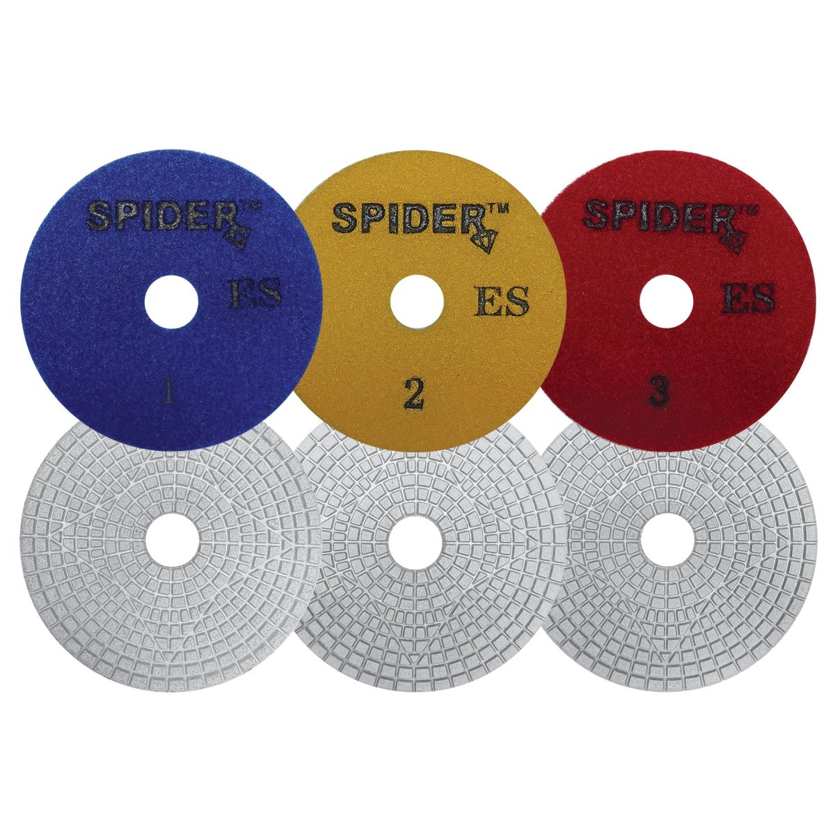Spider™ 3 Step ES Wet Polishing Pads - Nikon