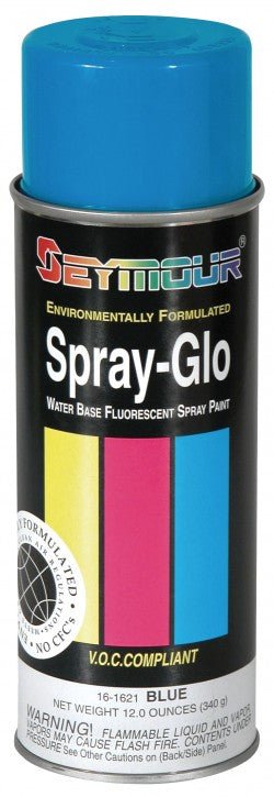 Spray-Glo Fluorescent Spray Paint - Case of 6 16-1621 Seymour Fluorescent Blue