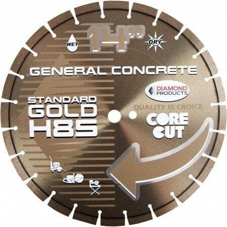 Standard Gold High Speed Diamond Blades -H7S 57706 Diamond Products 12" x .110 x UNV