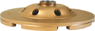 Standard Gold Low Profile Cup Wheels - 5" x 7/8" Single Row 7 Segment