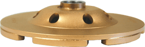 Standard Gold Low Profile Cup Wheels 84635 Diamond Products 5" x 7/8" Single Row 7 Segment