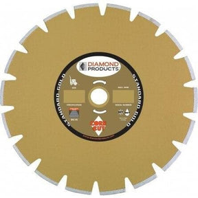 Standard Gold Segmented Dry Walk Behind Blades 11208 Diamond Products 12" x 125 x 1"