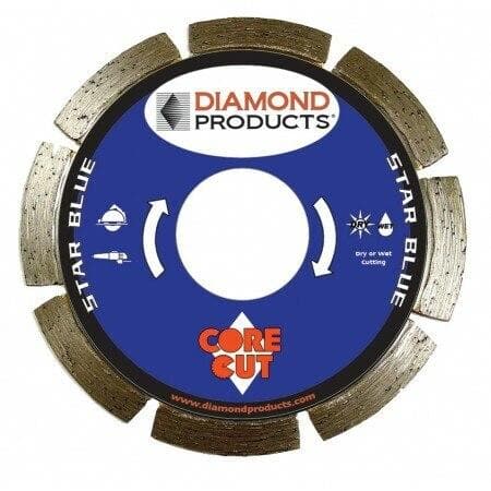 Star Blue Segmented Small Diameter Diamond Blades 74950 Diamond Products 4" x .070 x 7/8"