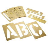Stencil Set-Letter 12" Brass 33Pcs. CH Hanson
