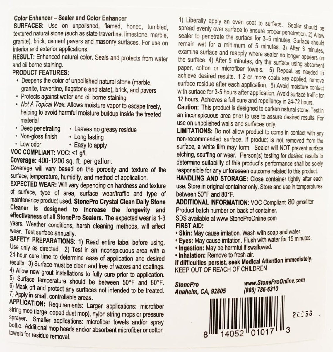 Stone Pro Color Enhancer Wet Look Stone Pro