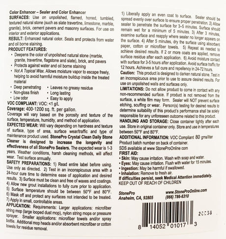 Stone Pro Color Enhancer Wet Look Stone Pro