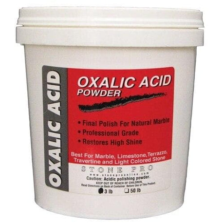 Stone Pro Oxalic Acid SP-P-OX3 Stone Pro 3 lbs