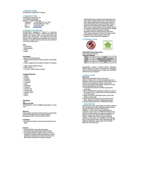 StoneTech - DeepKlenz Cleaner Laticrete