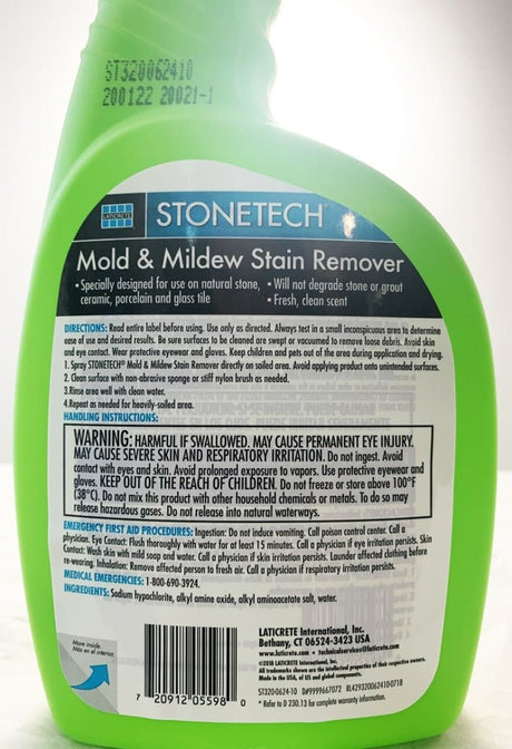 StoneTech Mold & Mildew Stain Remover - 6/Case Laticrete