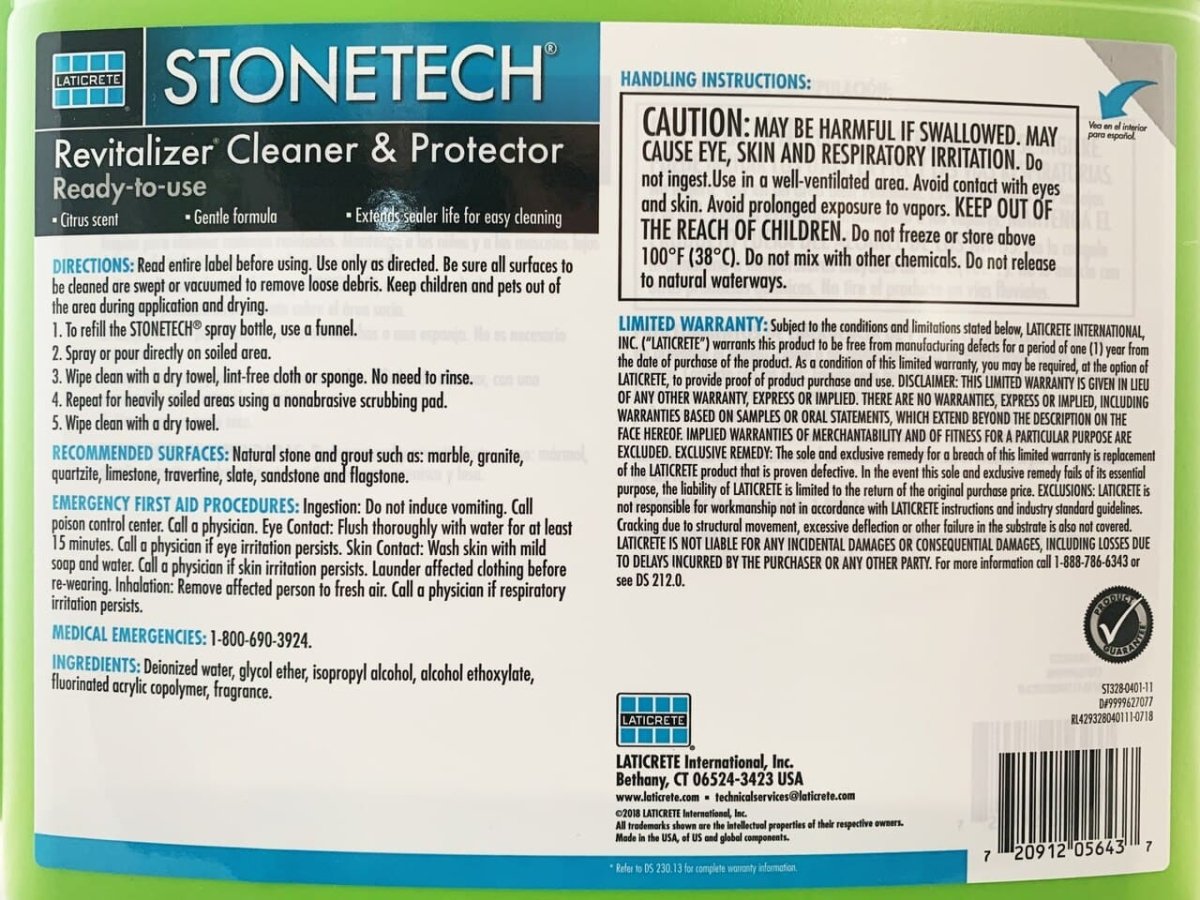 StoneTech Revitalizer Cleaner & Protector - Laticrete