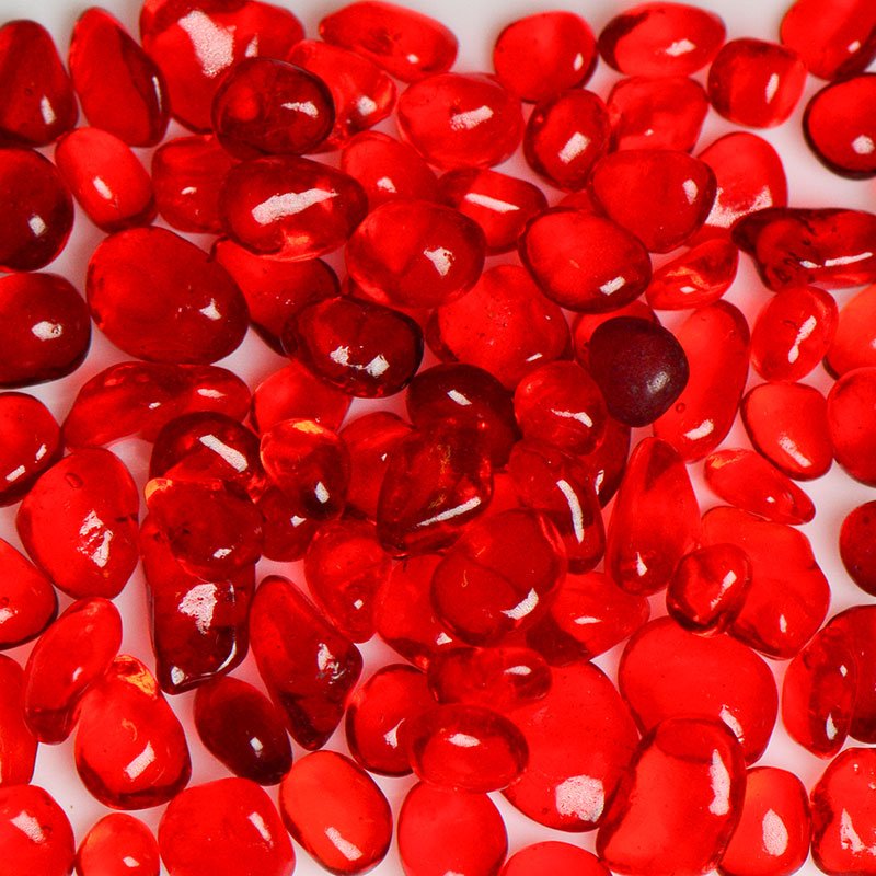 Strawberry Jelly Bean Glass JSTRAWB2-22 American Specialty Glass 22 Lb. #2