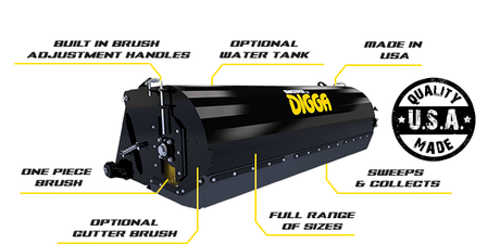 Sweeper Bucket Broom Digga
