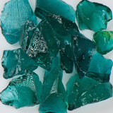 Teal Terrazzo Glass TTEALZZ3-50 American Specialty Glass 50 Lb. #3 (3/8" - 1/2")