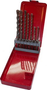 Thunder Twist SDS-Plus Sets SDSSET Tru-Cut 1/2 x 6, 3/8 x 6, 5/16 x 6, (2x) 1/4 x 6, 1/4 x 4, 3/16 x 4