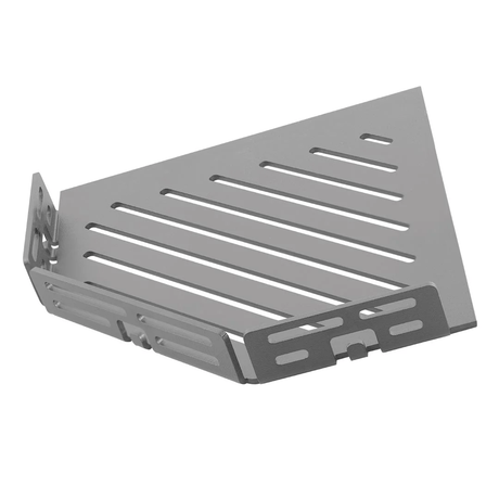 TI-SHELF Pentagonal Corner Shelf (Line) with Lip 54652020LR Dural Concrete Gray