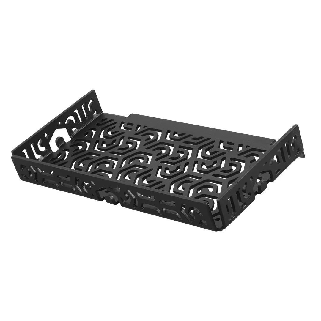 TI-SHELF Rectengular Wall Shelf (Penta) with Lip TSAC11 PM3+ Dural Black