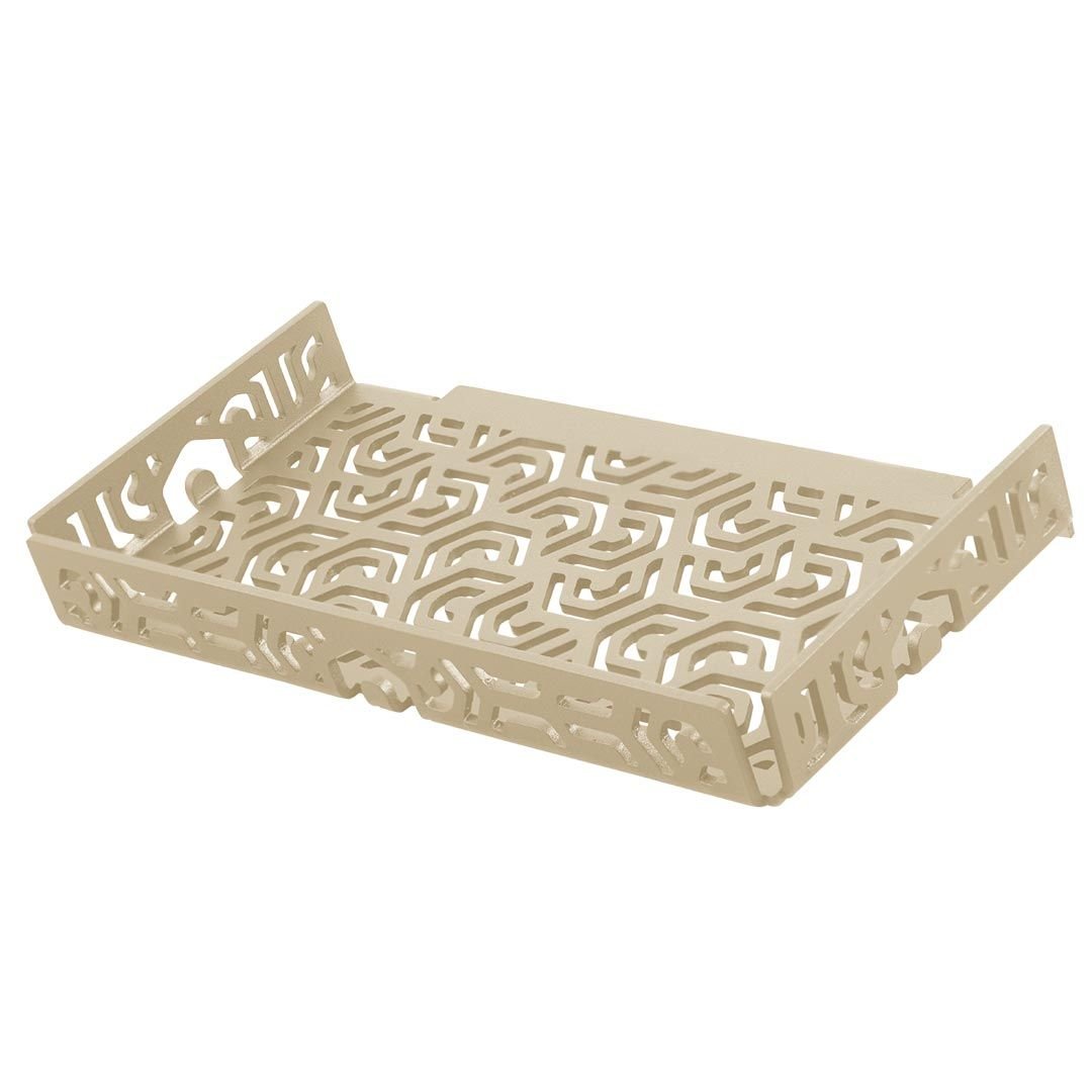 TI-SHELF Rectengular Wall Shelf (Penta) with Lip TSAC80 PM3+ Dural Sand