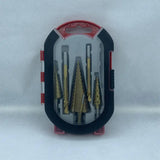 Titanium Step Drill Bits Drilling & Twisting Metal - 6 piece set Diamond Tool Store