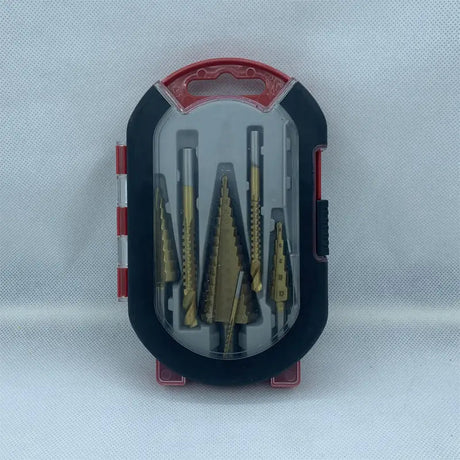 Titanium Step Drill Bits Drilling & Twisting Metal - 6 piece set Diamond Tool Store