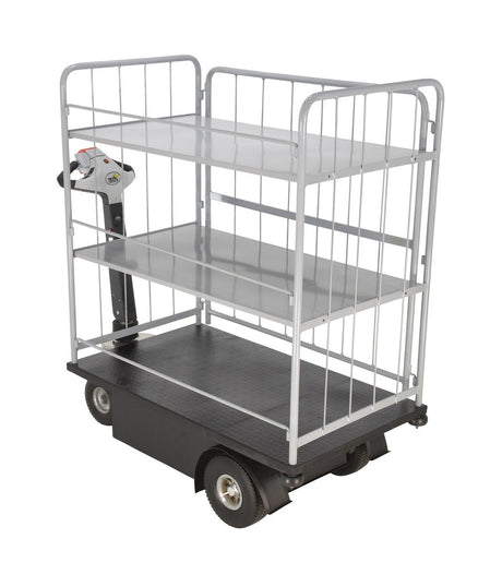 Traction-Drive Carts NE-CART-4 Vestil 24-3/4"x46" - 2 Shelves