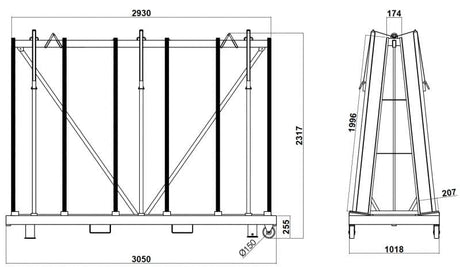 Transport Frame Mod TF3050H Aardwolf