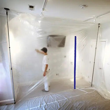 Trimaco E-Z Up® Dust Containment Sheeting Pole 12Ft - 1 case with 4 packs of 2 units each pack Trimaco