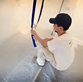 Trimaco E-Z Up® Peel + Stick Plastic Sheeting Zipper Trimaco
