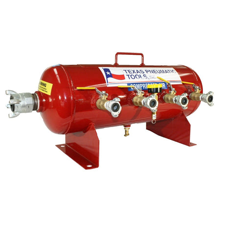 Air Manifold (15 Gal, ASME Tank) - TX-2AMF Texas Pneumatic Tools