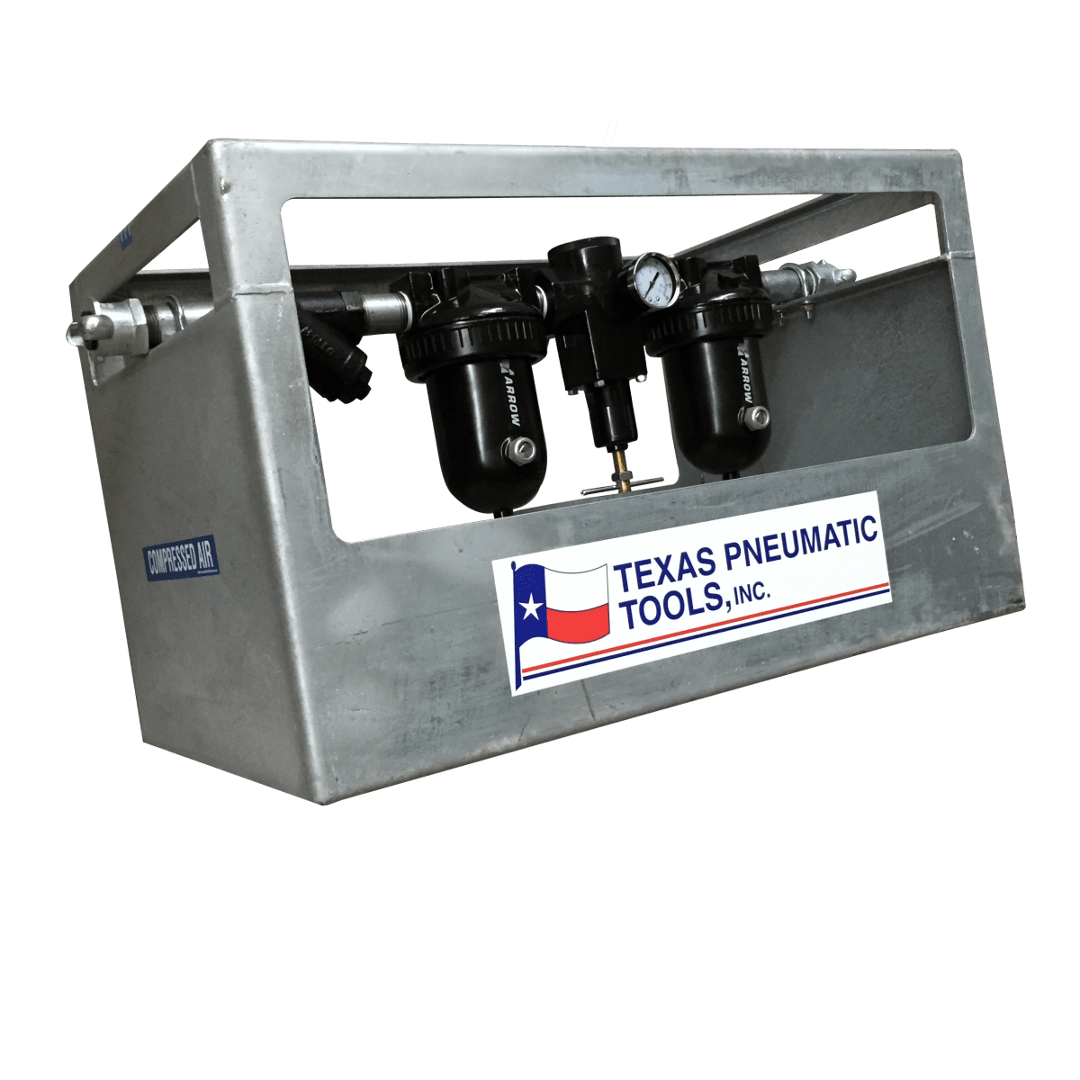 TX-3/4 FRDD - 3/4" Air Filtering System for Paint Spraying w/ Galvanized Cage. 50 CFM Maximum Flow. - Texas Pneumatic Tools
