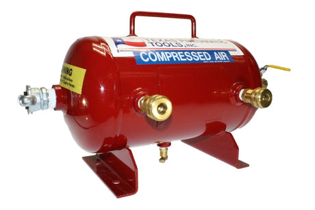 Air Manifold (2.5 Gal, ASME Tank w/ 3/8" Industrial Quick Connect Fittings) Texas Pneumatic Tools