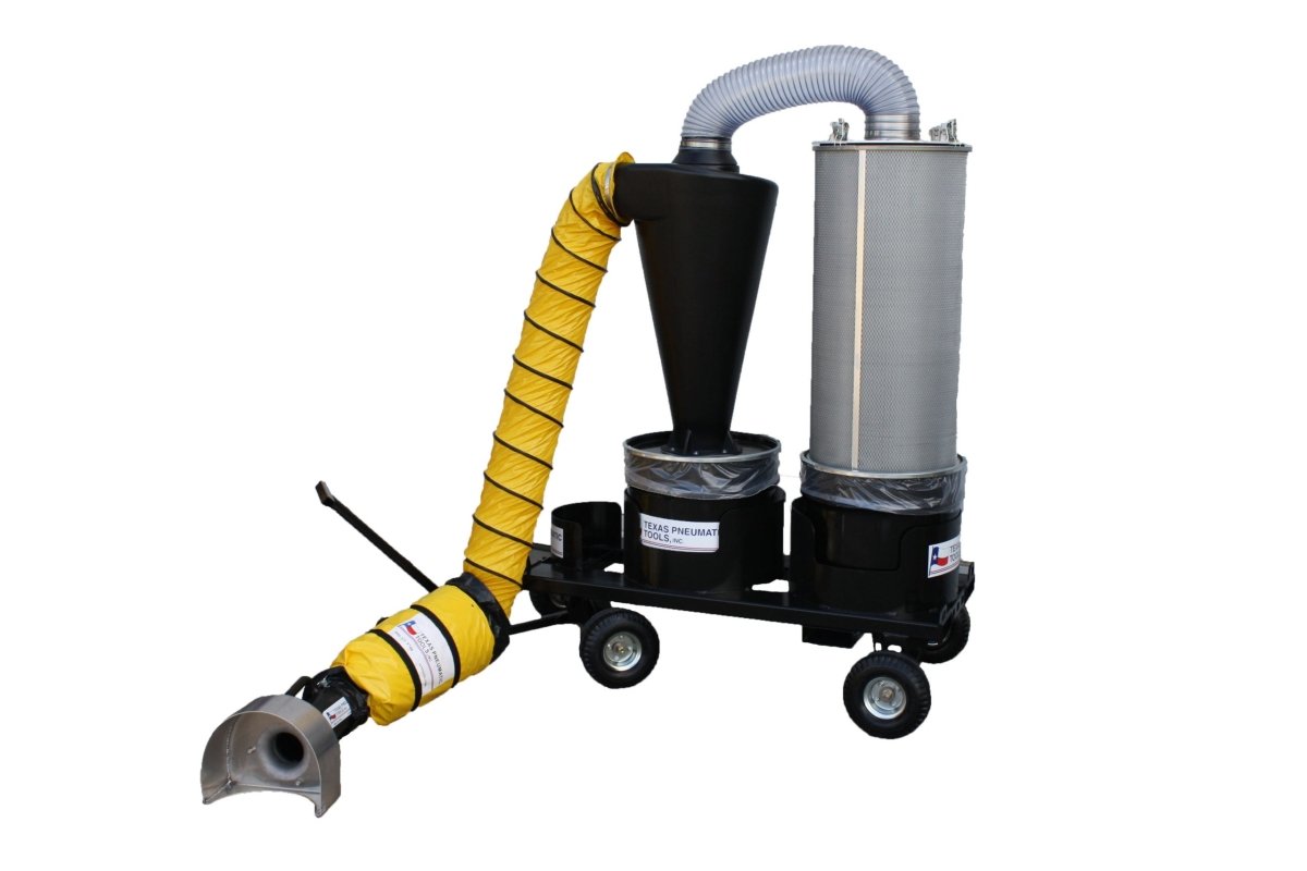 TX-DCS3 - Portable Dust Collection System (3") - Texas Pneumatic Tools