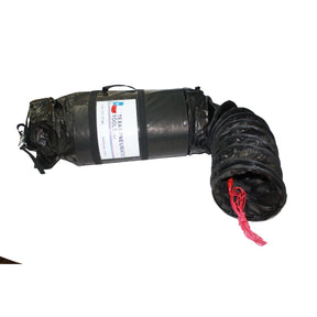 8" Electrically Conductive Ducting w/ Attached Storage Bag. Texas Pneumatic Tools
