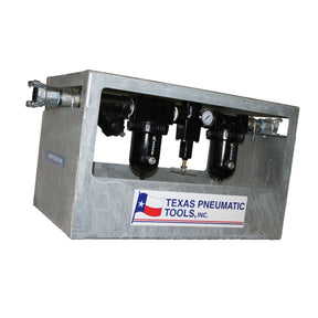 1-1/2" FRL System w/ Galvanized Cage, 175 CFM Maximum Flow Texas Pneumatic Tools