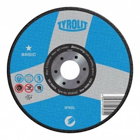 Tyrolit Basic Wheels for Steel Cutting and Grinding – Pack of 10 - Diamond Products