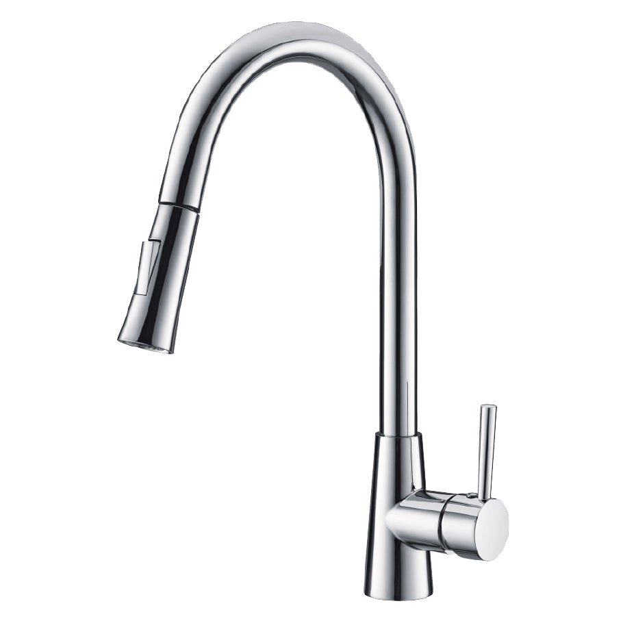 USF-16KPO00 Single Handle Kitchen Faucet - Chrome - Dakota Sinks