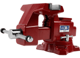 Utility Bench Vise 5-1/2” Jaw Width, 5" Jaw Opening, 360° Swivel Base Wilton
