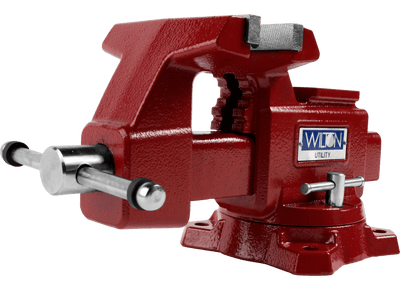 Utility Bench Vise 5-1/2” Jaw Width, 5" Jaw Opening, 360° Swivel Base Wilton