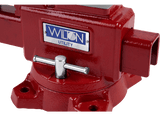 Utility Bench Vise 6-1/2” Jaw Width, 6" Jaw Opening, 360° Swivel Base Wilton