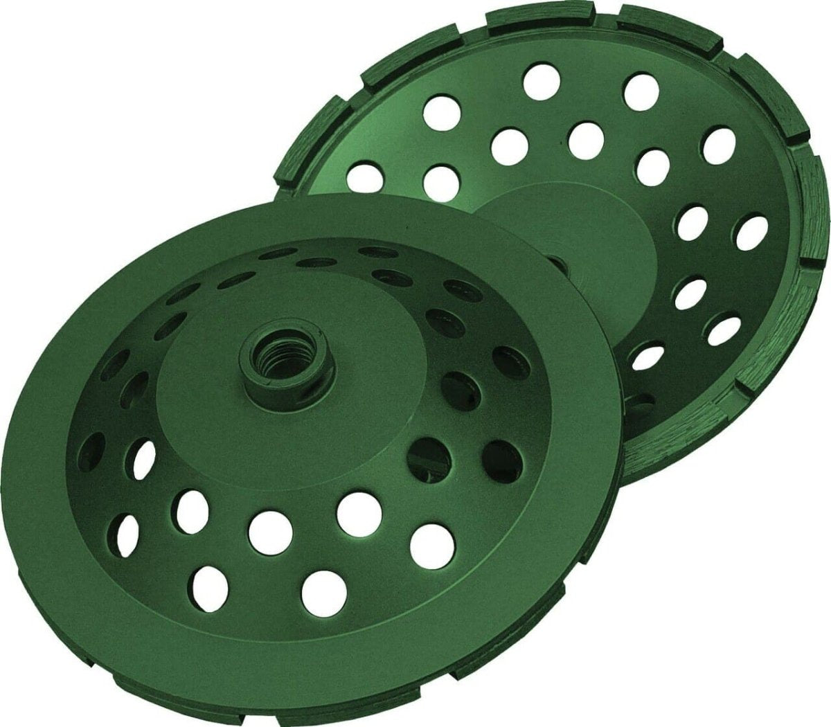 Utility Green Segmented Cup Grinder Single Row - Diamond Products