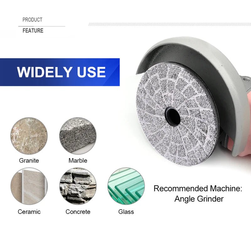 Vacuum Brazed Lippage Pads 4 Inch Grinding Polishing Disc Pad