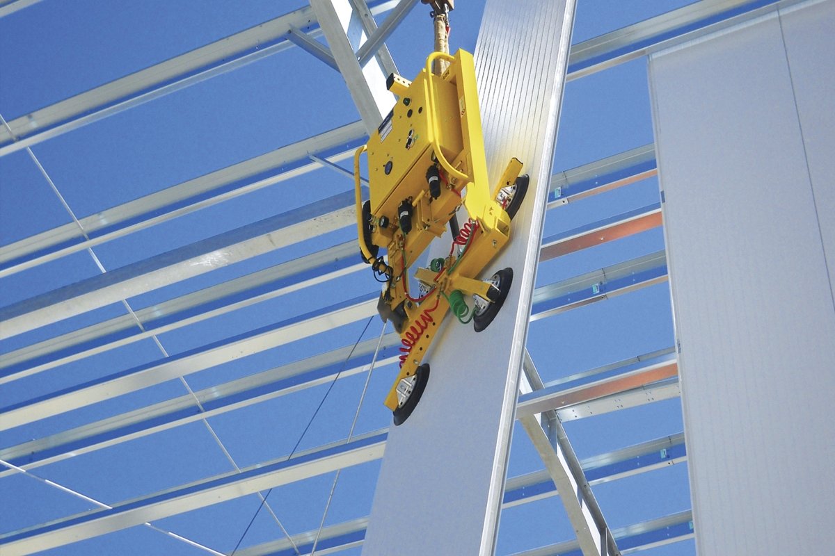 Panel Module Lifting Vacuum Lifters for Insulated Metal Panel Installation | Panel Master ...