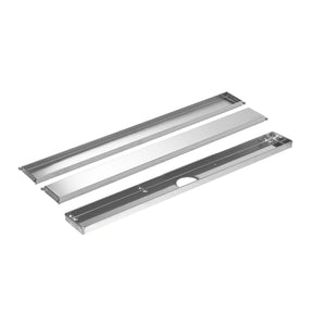 VLMD Drain Channel and Design Grate Doubleface Stainless Steel Brushed Dural